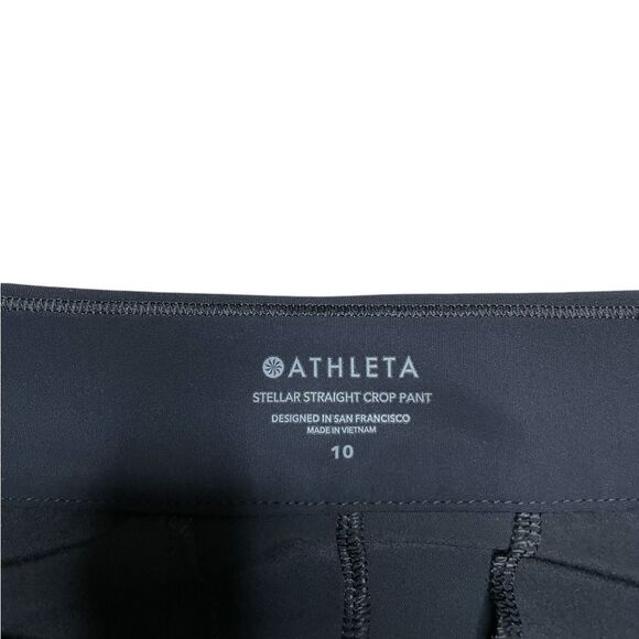 ATHLETA Stellar Straight Crop Pant Black Size 10 - Picture 10 of 11